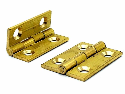 Brass hinges butt solid - butt,