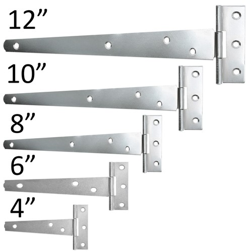 Galvanised tee hinge pair - tee,