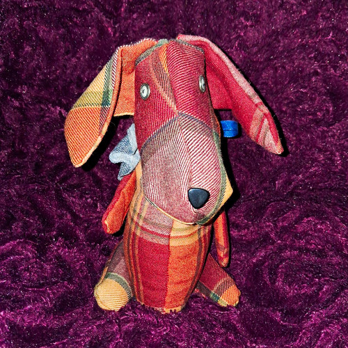 Handmade patchwork door stop - door,