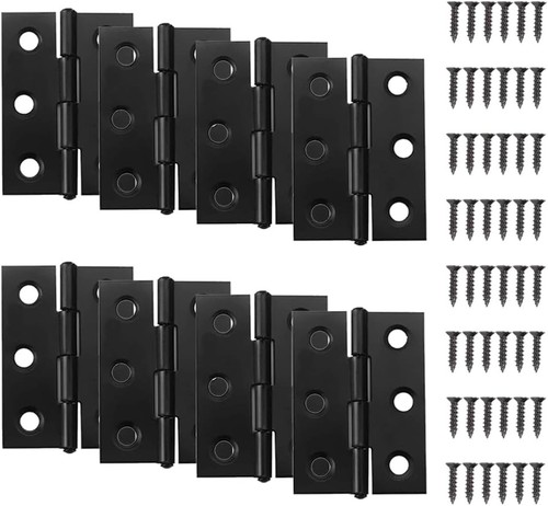 Pcs black door hinges - pcs, inch