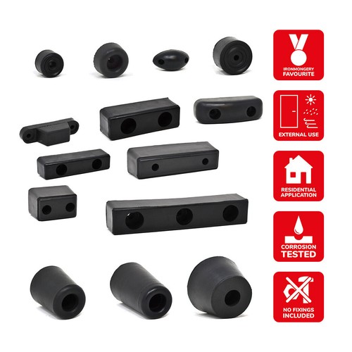 Heavy duty rubber door buffer - duty,