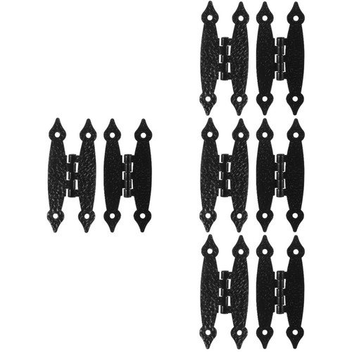 8pcs black steel - black, small