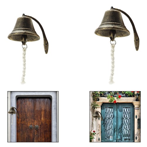 Cast iron doorbell wall - cast,