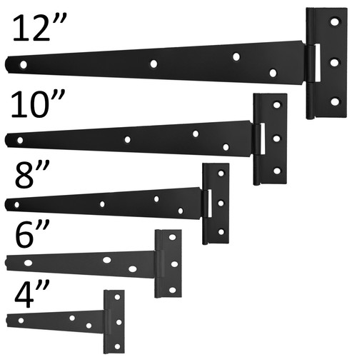 Black tee hinges small large - 2,
