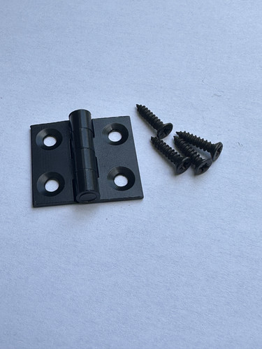 Black door hinges pair - pair,