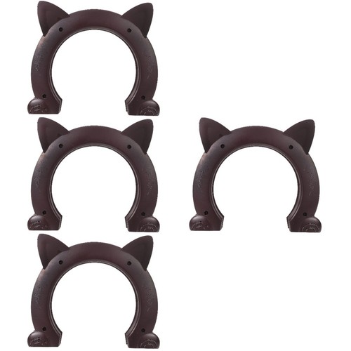 Reusable dark brown pet door - dark,
